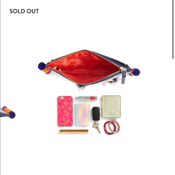 ✨Kate Spade Winking Camel Blue Multicolored Bag - Picture 6 of 16